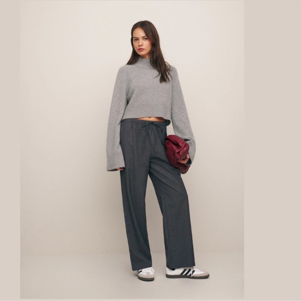 Reformation Olina Pant- Dark Gray- Brand New- XL